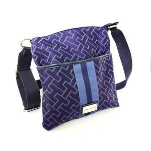 Tommy Hilfiger Blue Geometric Crossbody Bag
